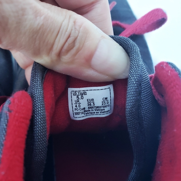 Vans Atwood Hi Top Grey/Red Sneakers Youth 5 - Picture 5 of 5